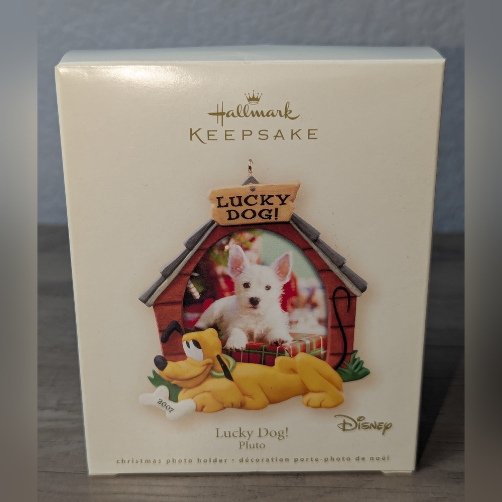 Pluto Lucky Dog Hallmark/Disney Keepsake Ornament 2007